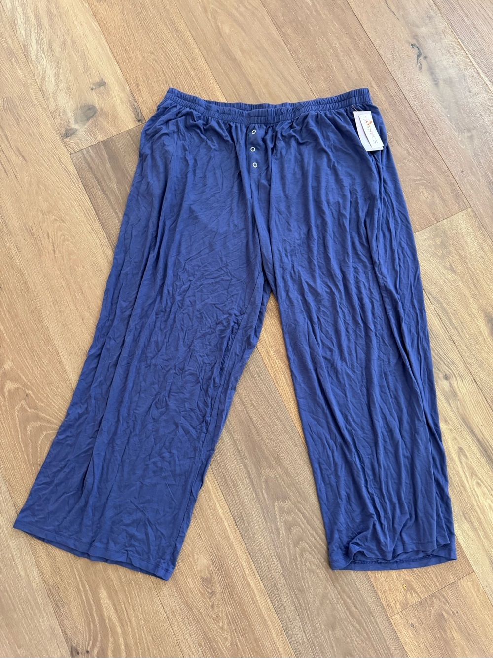 Women’s Navy Pajama Pants - Comfortable Relaxed Fit